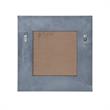 Zayn Square Silver Polished Apollo Accent Beveled Glass Accent Wall Mirror