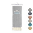 Nalani Light Grey Acrylic 50x60 Inches Faux Cashmere Fringe  Throw Blanket