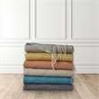 Nalani Light Grey Acrylic 50x60 Inches Faux Cashmere Fringe  Throw Blanket