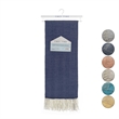 Nalani Navy Acrylic 50x60 Inches Faux Cashmere Fringe Throw Blanket
