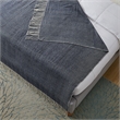 Nalani Navy Acrylic 50x60 Inches Faux Cashmere Fringe Throw Blanket