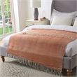 Nalani Rust Acrylic 50x60 Inches Faux Cashmere Fringe Throw Blanket