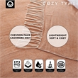 Nalani Rust Acrylic 50x60 Inches Faux Cashmere Fringe Throw Blanket