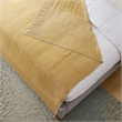 Nalani Yellow Acrylic 50x60 Inches Faux Cashmere Fringe Throw Blanket