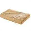 Nalani Yellow Acrylic 50x60 Inches Faux Cashmere Fringe Throw Blanket