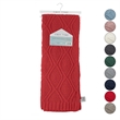 Jamar Red Polyester 50x60 Inches Chenille Diamond Cable Cozy Knit Throw Blanket