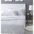 Derick  Grey Polyester 50x60 Inches Chenille Tassel Knit Throw Blanket
