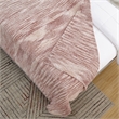 Mayra Blush Polyester 50x60 Inches Space Dye Chenille Cozy and Lightweight Throw