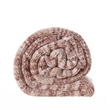 Mayra Blush Polyester 50x60 Inches Space Dye Chenille Cozy and Lightweight Throw