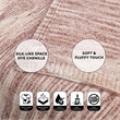 Mayra Blush Polyester 50x60 Inches Space Dye Chenille Cozy and Lightweight Throw