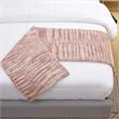 Mayra Blush Polyester 50x60 Inches Space Dye Chenille Cozy and Lightweight Throw