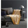 Christiana Yellow Acrylic 50x60 Inches Two Tone Soft Knit Throw Blanket