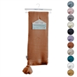 Margo Rust Acrylic 50x60 Inches Wool-like 4 Corner Tassel Knit Throw Blanket