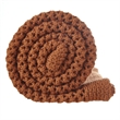 Margo Rust Acrylic 50x60 Inches Wool-like 4 Corner Tassel Knit Throw Blanket