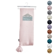 Margo Blush Acrylic 50x60 Inches Wool-like 4 Corner Tassel Knit Throw Blanket