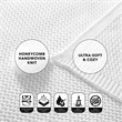 Margo White Acrylic 50x60 Inches Wool-like 4 Corner Tassel Knit Throw Blanket