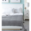 Margo Grey Acrylic 50x60 Inches Wool-like 4 Corner Tassel Knit Throw Blanket