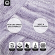 Mayra Purple Polyester 50x60 Space Dye Chenille Cozy and Lightweight Knit Throw