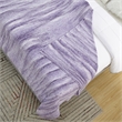 Mayra Purple Polyester 50x60 Space Dye Chenille Cozy and Lightweight Knit Throw