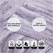 Mayra Purple Polyester 50x60 Space Dye Chenille Cozy and Lightweight Knit Throw