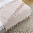 Krish  Blush Acrylic 50x60 Inches Faux Mohair Tassels Knit Throw Blanket