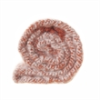 Krish Rust Acrylic 50x60 Inches Faux Mohair Tassels Knit Throw Blanket