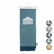 Christiana Teal Acrylic 50x60 Inches Two Tone Soft Knit Throw Blanket