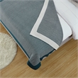 Christiana Teal Acrylic 50x60 Inches Two Tone Soft Knit Throw Blanket