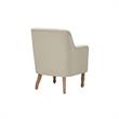 Rayleigh  Accent Chair Light  Beige Linen Upholstered Flared  Arms