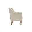 Rayleigh  Accent Chair Light  Beige Linen Upholstered Flared  Arms