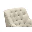 Rayleigh  Accent Chair Light  Beige Linen Upholstered Flared  Arms