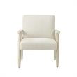 Alton  Armchair Beige/Cream  Linen  Upholstered  Square  Arms