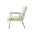 Alton  Armchair Beige/Cream  Linen  Upholstered  Square  Arms