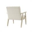 Alton  Armchair Beige/Cream  Linen  Upholstered  Square  Arms