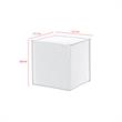 Capri  Ottoman  Light  Gray Linen  Upholstered  Piping  Accents