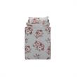 Yazmin  Bench  Manor  Floral  Linen  Upholstered  Piping  Details