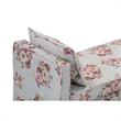 Yazmin  Bench  Manor  Floral  Linen  Upholstered  Piping  Details