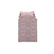 Yazmin Bench Paisley Red Linen Upholstered Piping Details
