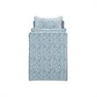 Yazmin  Bench  Indes  Blue  Ground  Linen  Upholstered  Piping  Details
