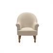 Essence Accent Chair Light Beige Linen  Upholstered Flared arms