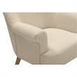 Essence Accent Chair Light Beige Linen  Upholstered Flared arms