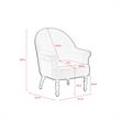 Essence Accent Chair Light Beige Linen  Upholstered Flared arms