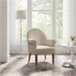 Essence Accent Chair Light Beige Linen  Upholstered Flared arms