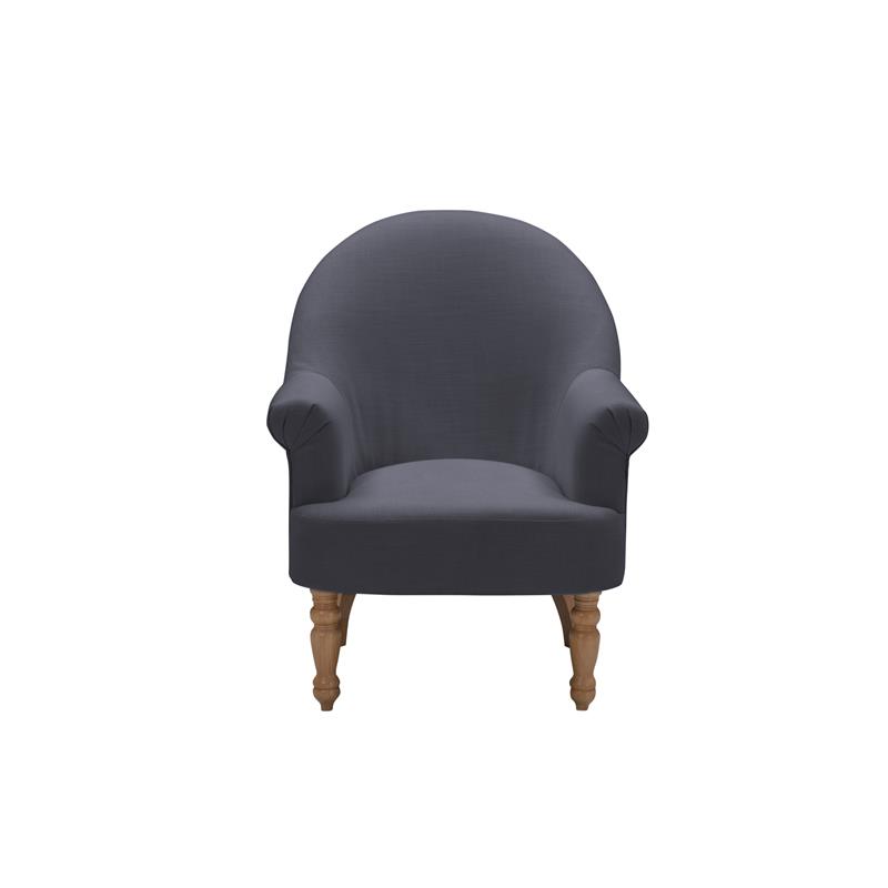Essence  Accent Chair Dark Gray Linen  Upholstered  Flared  Arms