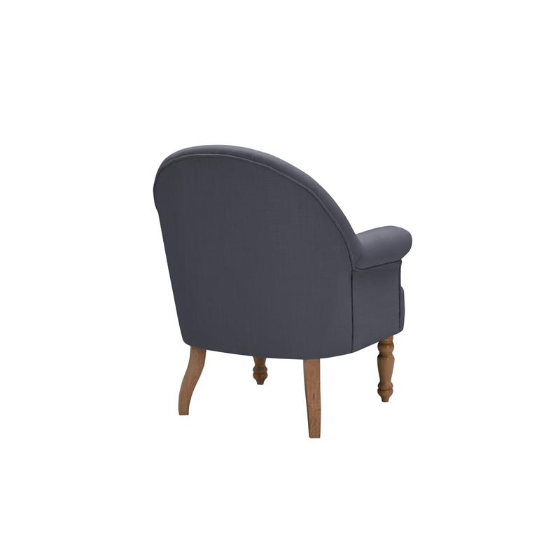 Essence  Accent Chair Dark Gray Linen  Upholstered  Flared  Arms