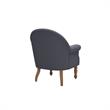 Essence  Accent Chair Dark Gray Linen  Upholstered  Flared  Arms