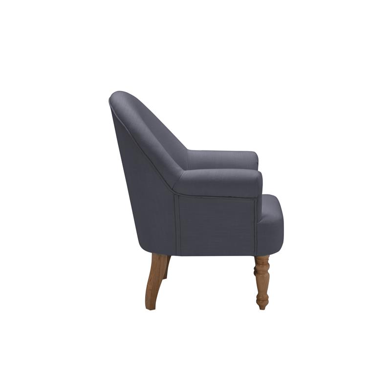 Essence  Accent Chair Dark Gray Linen  Upholstered  Flared  Arms