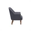 Essence  Accent Chair Dark Gray Linen  Upholstered  Flared  Arms