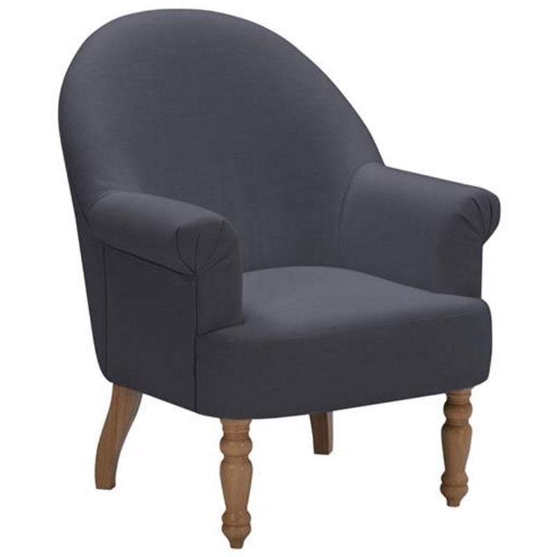 Essence  Accent Chair Dark Gray Linen  Upholstered  Flared  Arms