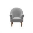 Essence  Accent  Chair  Gray  Linen  Upholstered  Flared  arms